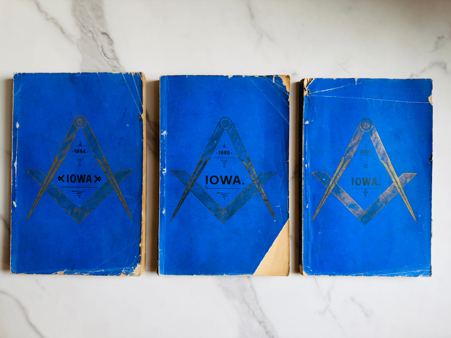 1885 Freemasonry Grand Lodge of Iowa Proceedings Annals Book; Antique Occult Text