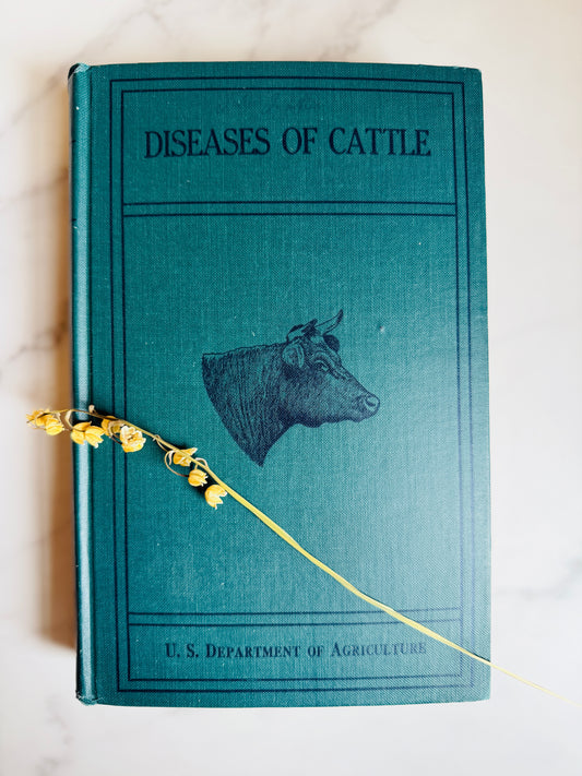 1923 Diseases of Cattle; Antique Agriculture Book